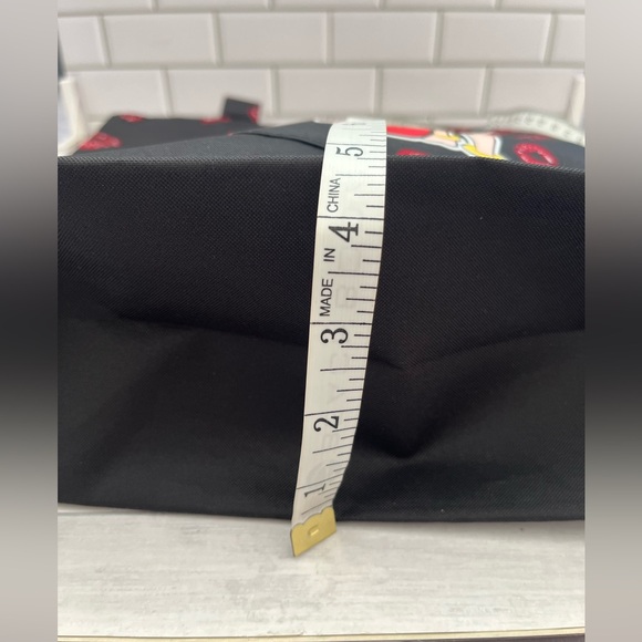 Betty Boop Canvas Tote Bag with Coin Purse Red Lips Super Cute! - Picture 7 of 11